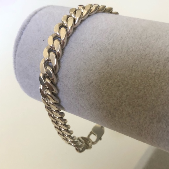 Chain bracelet silver 9 inches - Picture 4 of 4